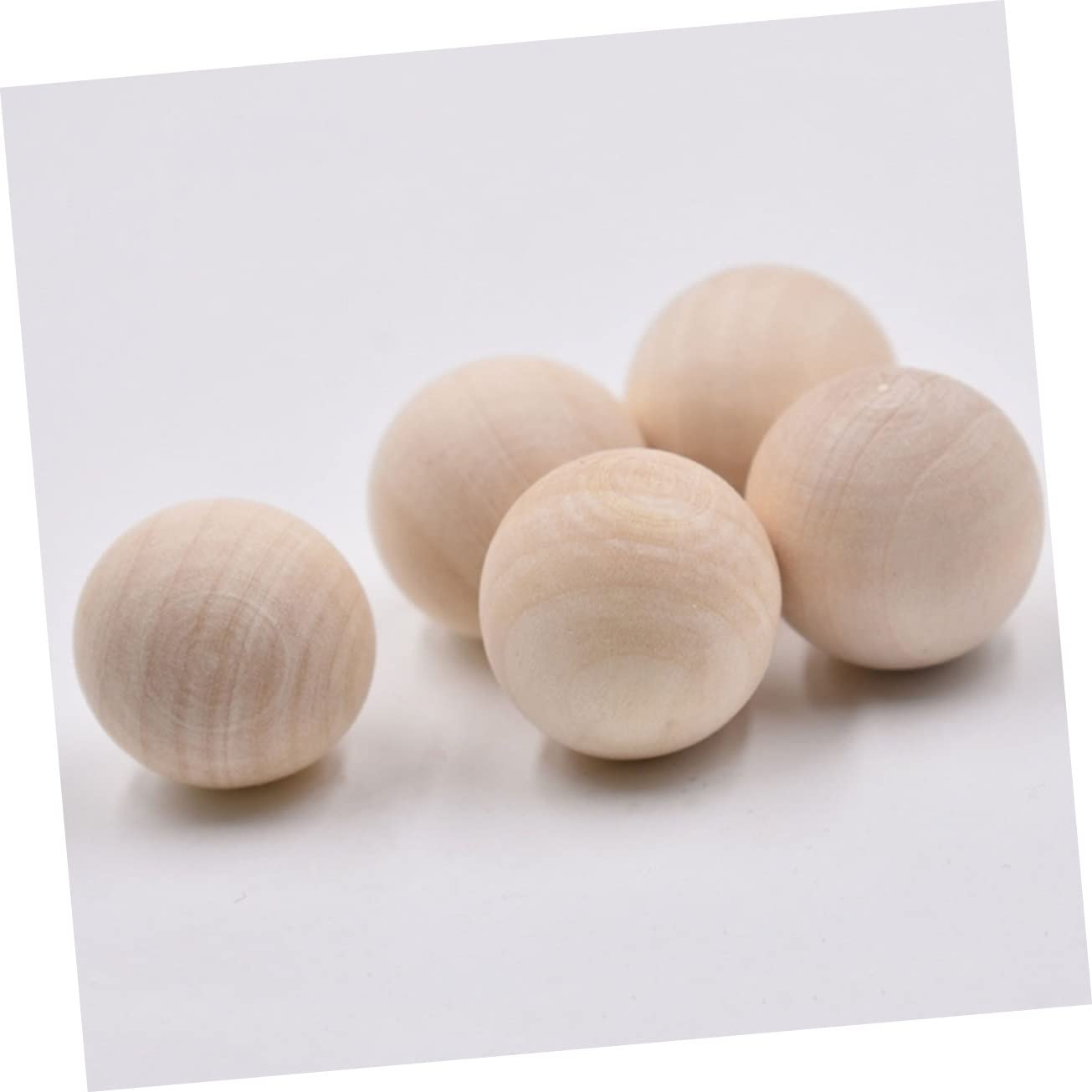 Angoily 2 Set Perline Legno Naturale Pz Beads Tondi Senza Per Diy E Pittura Accessori Creativi Per Gioielli E Decorazioni Fai Da Te Legno Loto 200 Pezzi*2