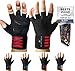 BLACKROX Guantes de entrenamiento con apoyo para la muñeca, para hombre y mujer, para deportes de fuerza, gimnasio, fitness, culturismo (rojo, L)