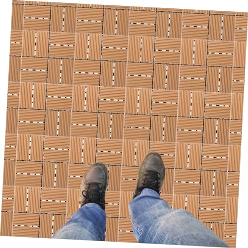 Baldosas de terraza de composite madera-plástico para jardín exterior 5