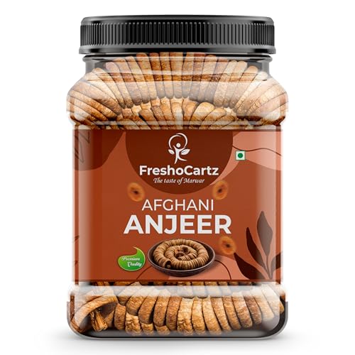 Image of FreshoCartz Dried Anjeer 500g| Sun-Dried Exotic Figs | Farm Fresh Afghan Anjeer