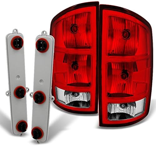 Miniatura 2 de AKKON - Para Dodge Ram 1500  2500  3500 Pickup Truck Red Clear Rear Lights Reemplazo con par de placa de circuito