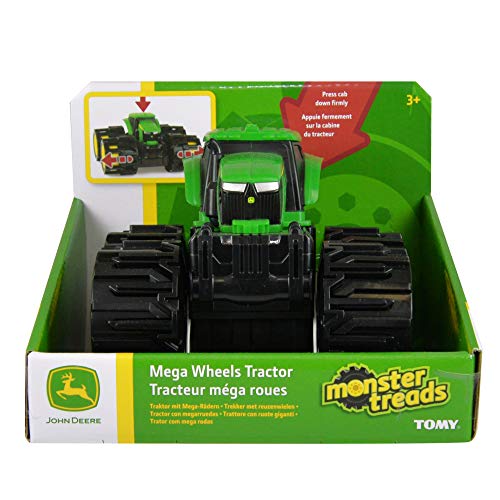 TOMY Monster Treads Mini Räder - Satz mit 4 ausfahrbaren Mini Reifen für den Spielzeugtraktor John Deere Monster Treads… – Bild 4