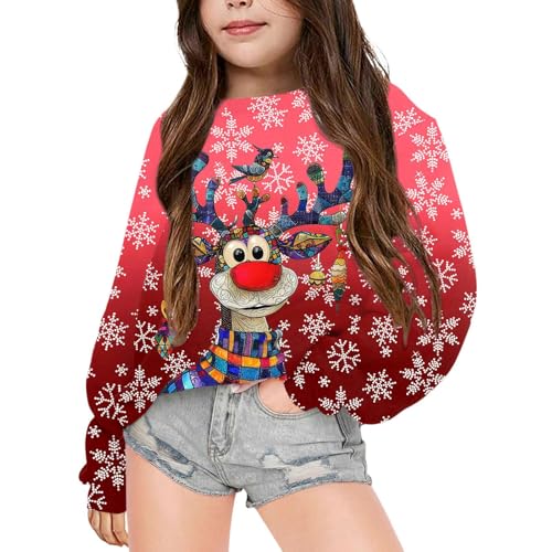 Kinder Weihnachtspullover Weihnachts Sweatshirt, 116 158...