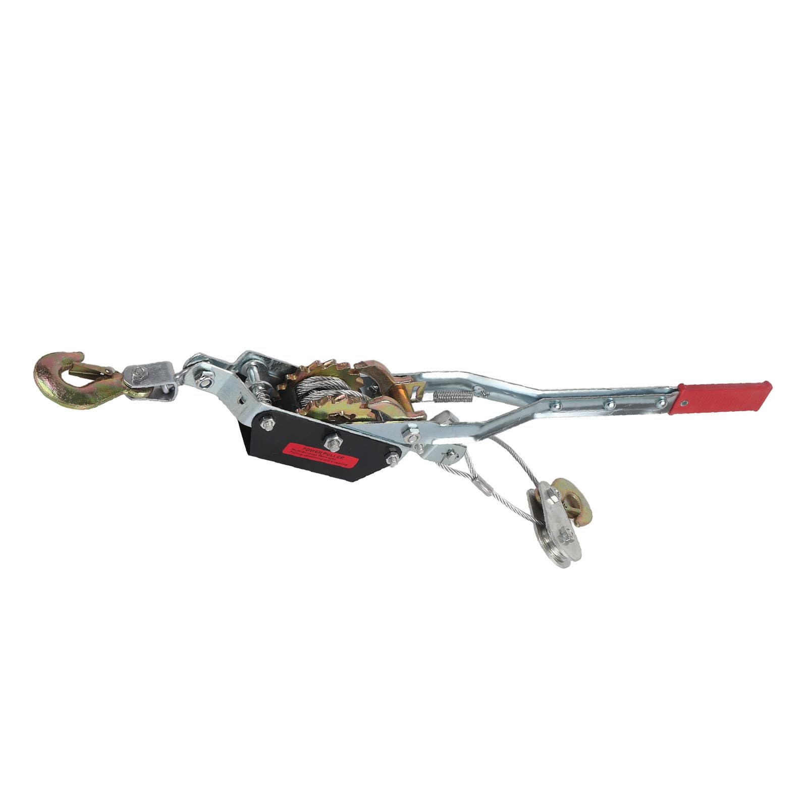 Dioche Kabelzug, Drahtseil-Hand-Power-Puller, Mini-Spanner, 4 Tonnen, Robustes Stahl-Doppelhaken-Werkzeug für BAU, Autobahn, Brücke und Maschinen (4T)
