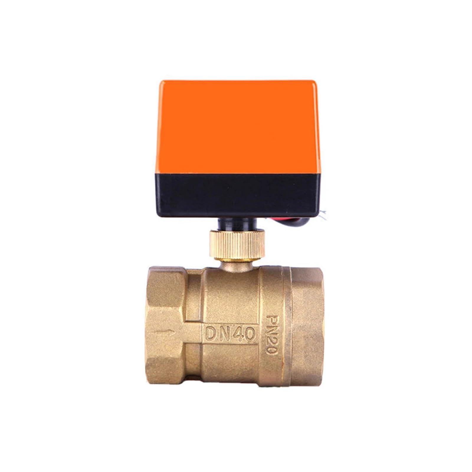 LEOTNNDQ 1/2" 3/4" 1" 2" Motorized Ball Valve 220V 12V 24V 3-Wire 2 Point Control Brass Electric Ball Valve Float Valve(2",12VDC)