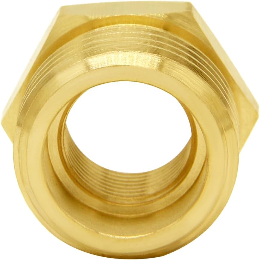 Joywayus Garden Hose Hex Bushing Reducer 3/8" NPT Female x 3/4" GHT Male image 4