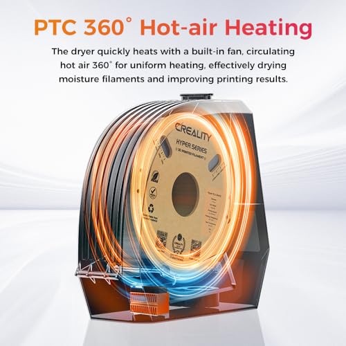 Image of 2026 New Creality Space PI Filament Dryer-Christmas Gifts, 3D Printer Filament Dryer Box with 360 Heating, Upgraded Filament Dehydrator Storage Box Support Nylon ABS PETG PLA TPU 1.75 /2.85mm