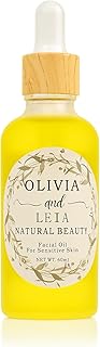 Olivia & Leia Facial Oil Serum – Hydrating & Rejuvenating with Almond, Castor, Jojoba, Rosehip & Frankincense – Clean Beau...