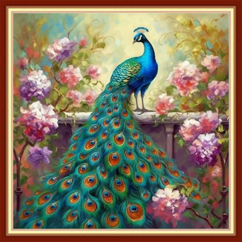 Image of Funart Stamped Cross Stitch Kits for Beginners Full Range of Cross Stitching Preprinted Embroidery Kits for Adults, 11CT Embroidery Pattern Needlepoint Kits- (ArtColors43)