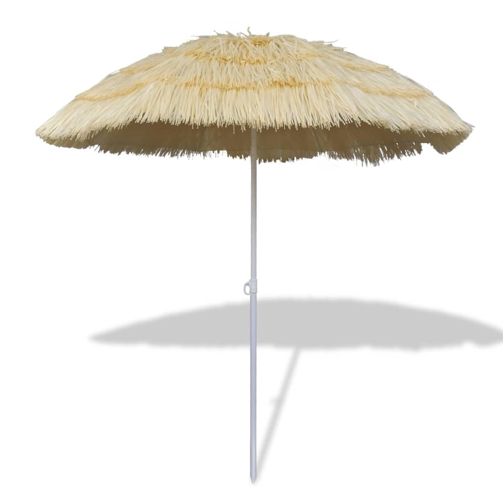Ombrellone da spiaggia in stile hawaiano, inclinabile, con telaio in acciaio e rivestimento in poliestere, resistente alle intemperie, 1,8 m di diametro, antivento, per spiaggia, giardino