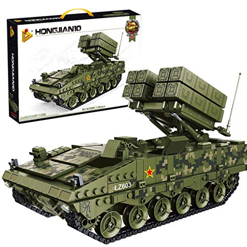 Riva776Yale Bausteine Panzer Modell, 1561 Klemmbausteine Militär Tank Modellbausatz Bauset Konstruktionsspielzeug Kompatibel mit Lego Technic Cover