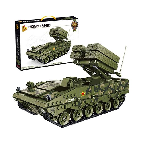 Riva776Yale Bausteine Panzer Modell, 1561 Klemmbausteine Militär Tank Modellbausatz Bauset Konstruktionsspielzeug…