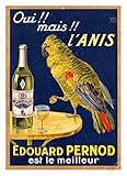 SANS CADRE Herbé PUB PERNOD Edouard Rabo-Poster/Reproduction HQ 70x90cm d\'une Affiche Vintage
