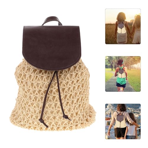Mochila de ratán con bolsillo interior para mujer fitness 7