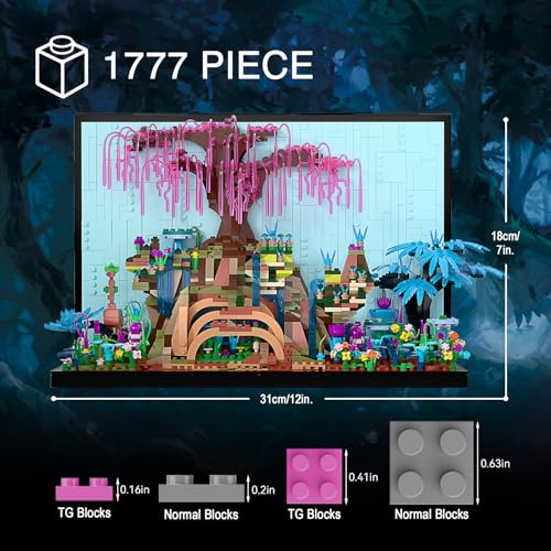 Image of Micro Brick Tree of Life Building Set, Creative Nature World Model, 3D Wall Art Home Office Decoration or Table Display, Collectible Display Set, Ideas Gift Building Toy for Adults,Teens Ages 8+ Kids