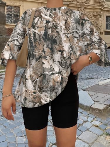 Image of Trendy Queen Womens Oversized T-Shirts Short Sleeves Workout Tops | Casual Summer Gym Tees Plus Size Fashion Clothes 2026