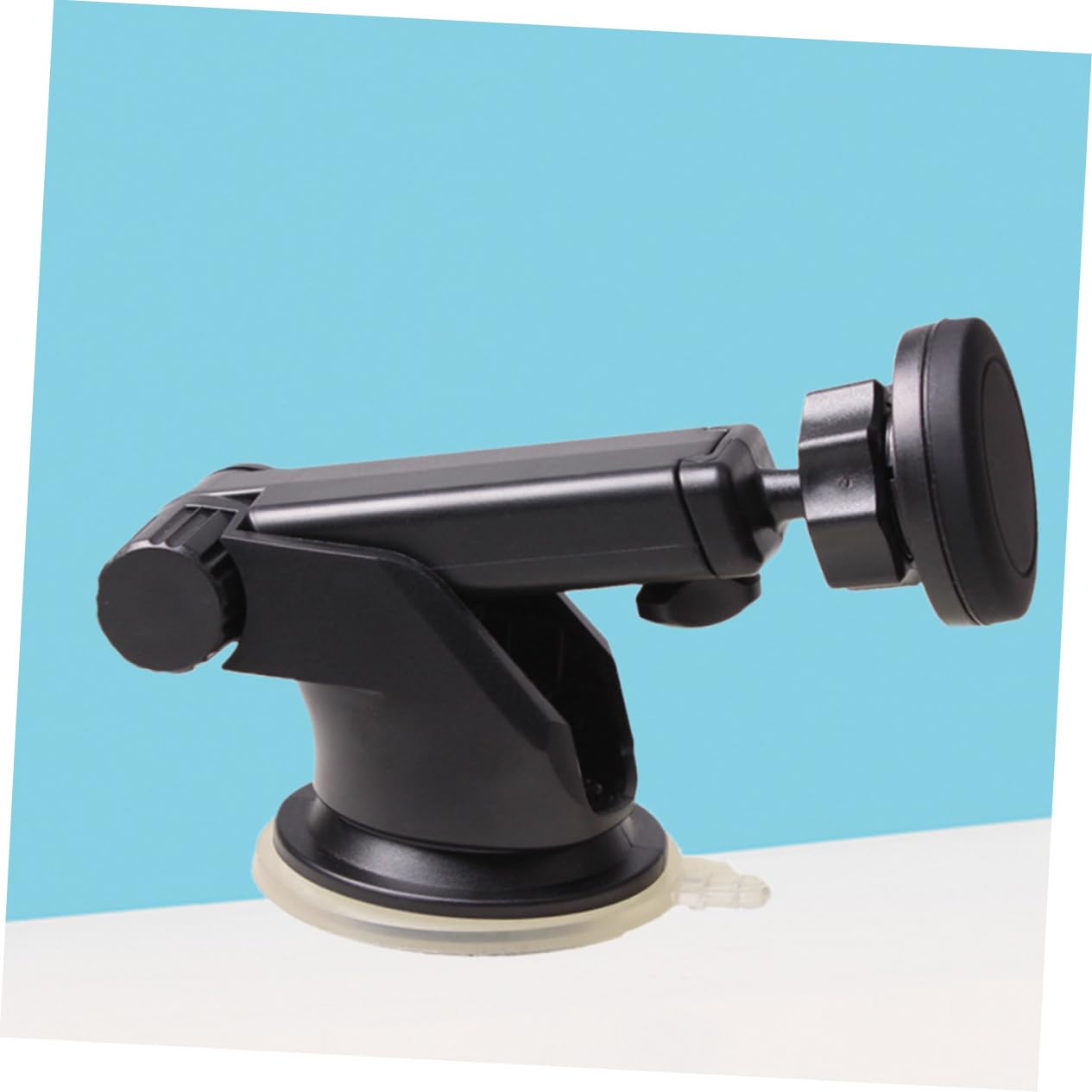 Mikikit 2pezzi Supporto Per Smartphone Da Auto Con Ventosa Magnetica Estensibile e Rotazione Compatibile Con Dashboard e Parabrezza Nero