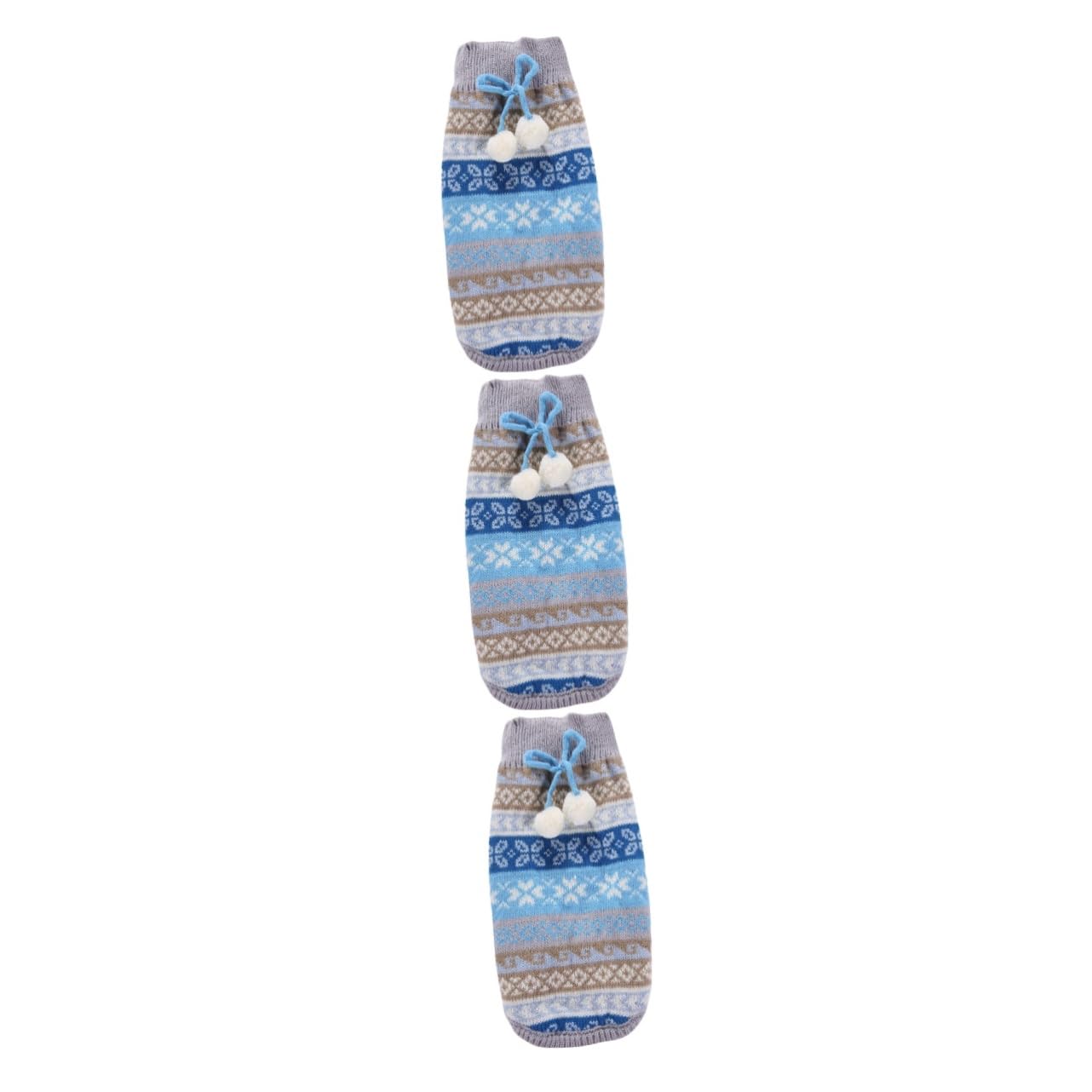 BESPORTBLE 3 Pezzi di Maglione Caldo Forniture per Animali Domestici Felpe con Senza Maniche per Cani Vestiti per Cani Maglione di Natale Indumento Invernale