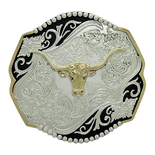 Buy Rideaway Brand Long Horn Bull Belt Buckle Two Tone Cicle At Amazon In
