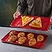 LEHAHA Christmas Melamine Platters for Serving Food, Colored Serving Trays, 17.5 x 10 Rectangular Turkey Serving Tray, Set of 2, Perfect for Outdoor, Christmas Parties, Restaurant, Dishwasher Safe