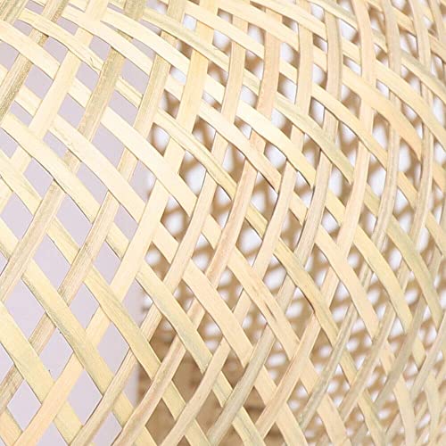 Lámpara de mimbre colgante de techo para decoración de interiores 3