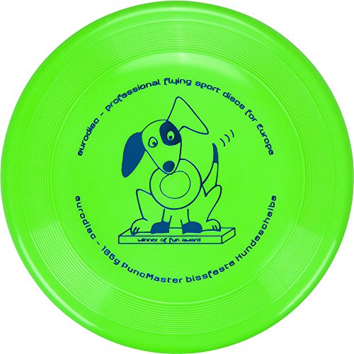Eurodisc Mitigeur 135 g Discdogging Frisbee pour chien résistant aux crevaisons puncmaster Fun Award brightgreen
