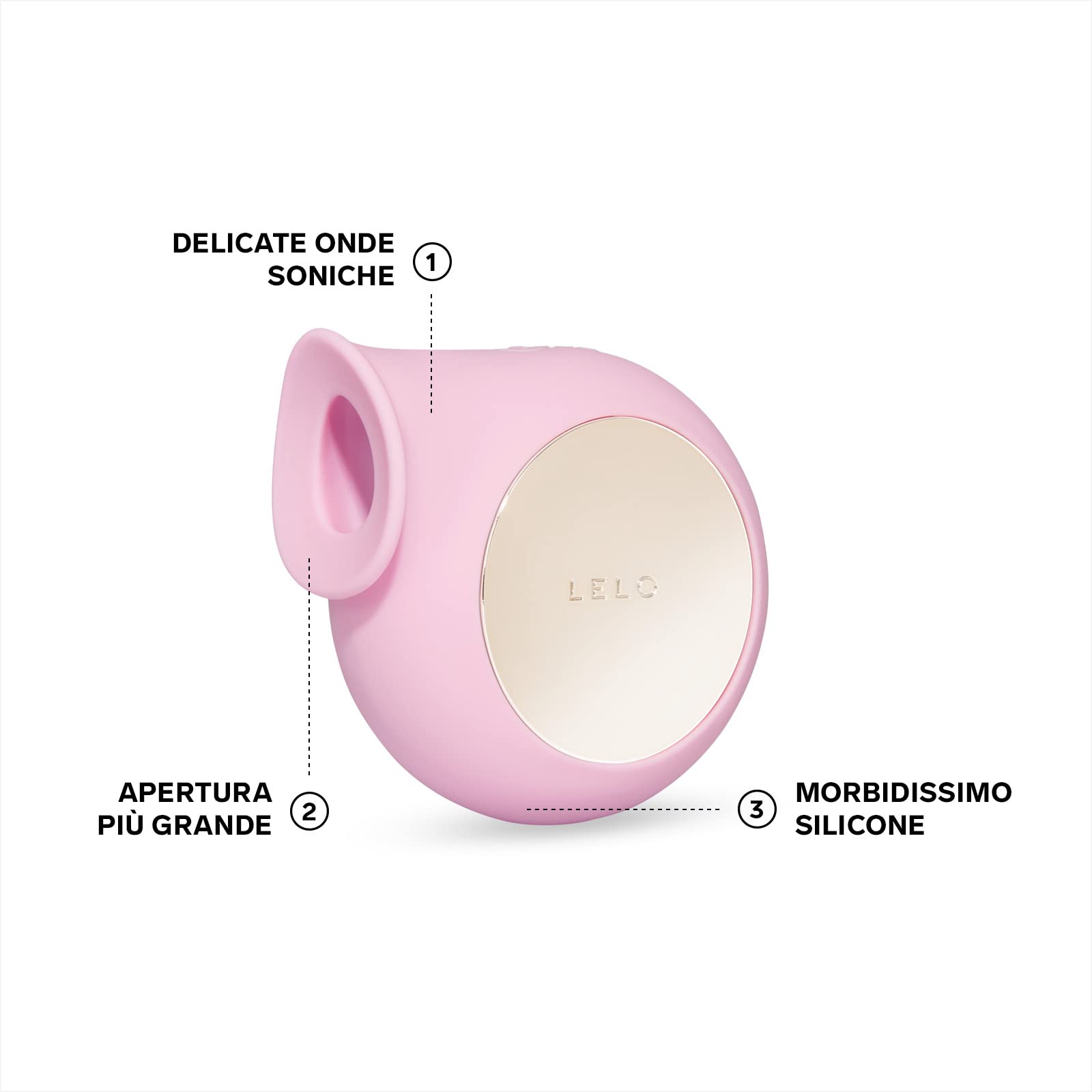 LELO SILA Vibratori clitoriode donna, Massaggiatore Sonico, Giocattolo Intimo Impermeabile per Donne con Stimolazione Esterna Delicata e 8 Modalità di Vibrazione, Vibratori donna (Pink)