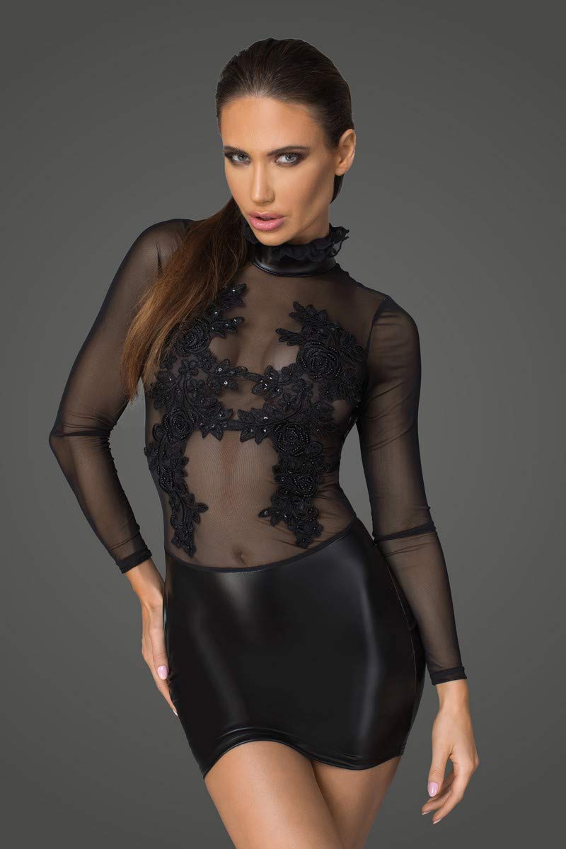 3 Brujas Erotisches Leder Latexkleid für Damen 1 Stück Biancheria Intima commestibile Donna (Pacco da 1)