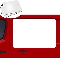 Vista 12 de Juego de 2 - Imán adhesivo en blanco para puerta de automóvil, esquinas redondeadas, letrero magnético para vehículo, imán perfecto para automóvil