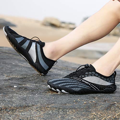 Barfuß Wasser Schuhe Männer Und Frauen Leichtgewicht Damen Wasser Aerobic Schuhe Schwimmen Laufen Surfen Tauchen Strand Yoga(Size:41) Cover