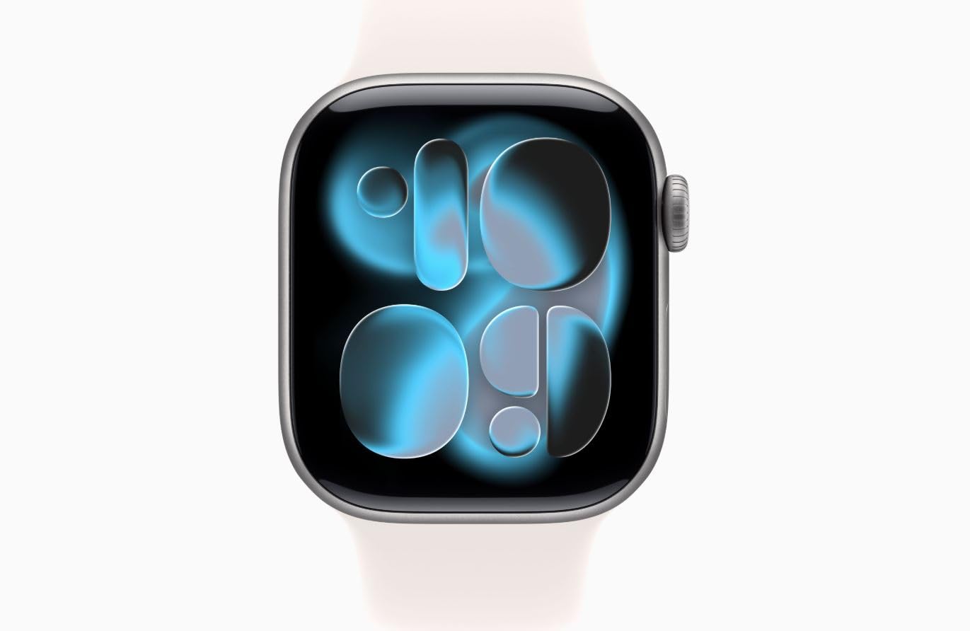Apple Watch Series 11 [GPS, 46mm] Space Gray Aluminum Case with Light Blush Sport Band, S/M (Renewed)