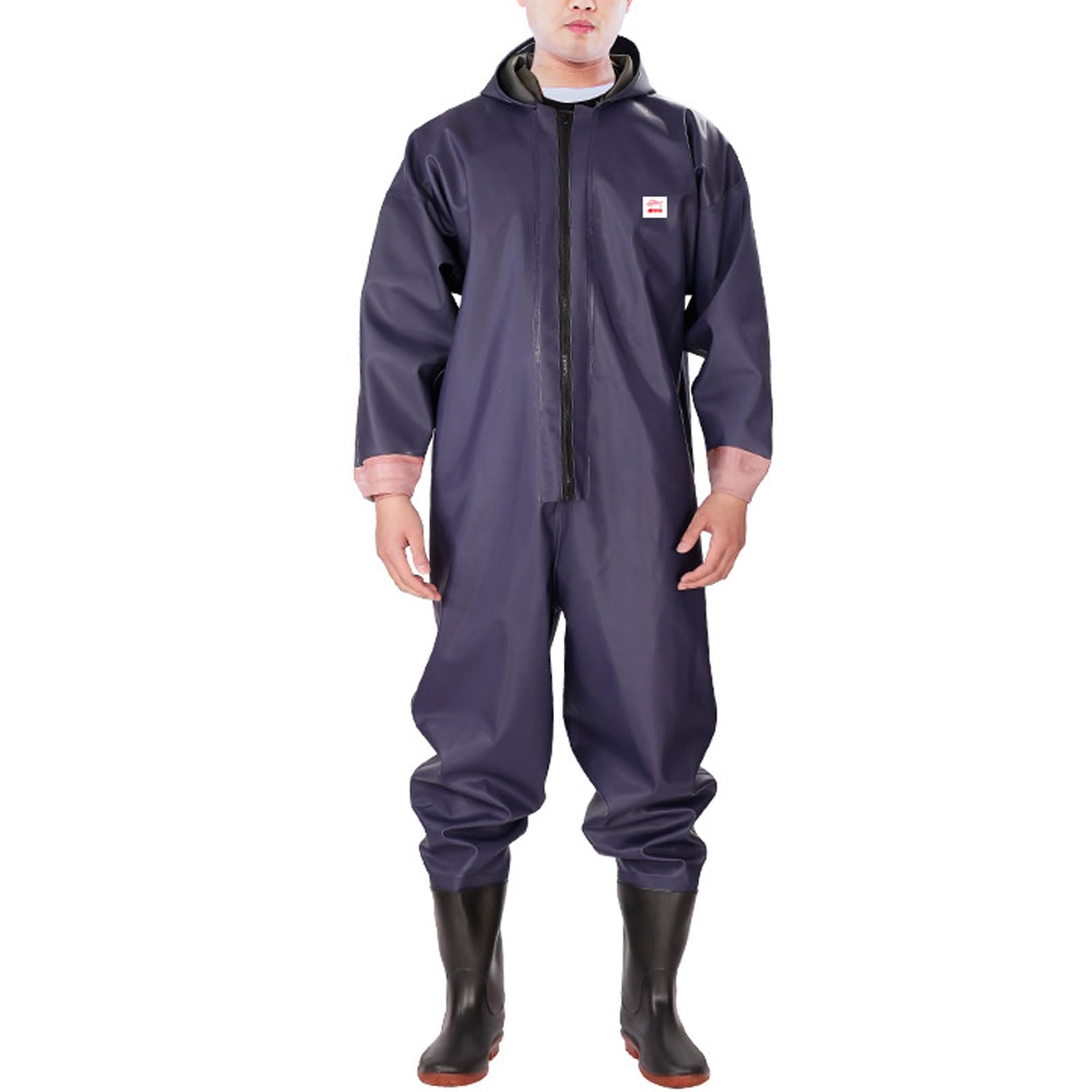 Wansiman Fishing Waders With Rain Hat Gloves,Crosswater Waders With Boots Wellies,Wading Pants,Waterproof,Breathable,Unisex,Full Body,for Men Women,for Fly Coarse Sea Fishing,Farming,Hunting