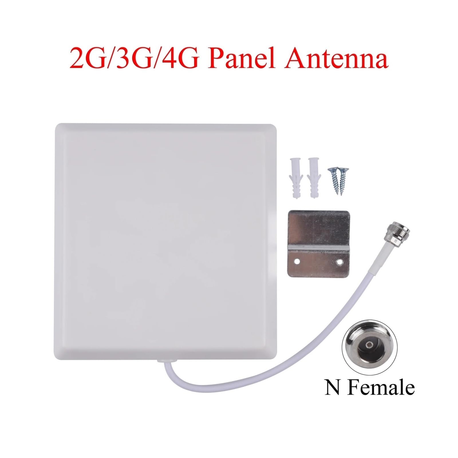 Antenne Panneau 2G 3G 4G 800-2500 MHz, Externe N Femelle For Répéteur, Amplificateur De Signal, Émetteur Facile Large Compatibilité(Antenna Only)