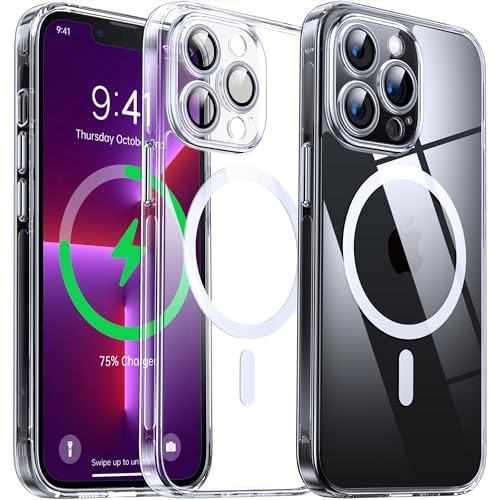 Étui iPhone 13 Pro transparent antijaunissement avec verre objectif