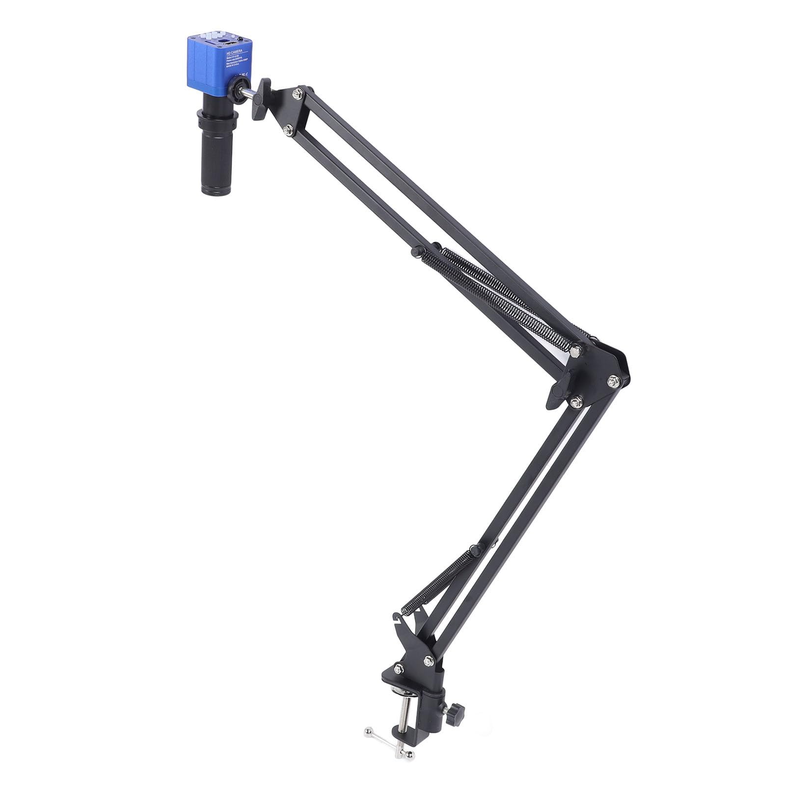 Pyhodi Cyfrowy Mikroskop Aparat 24 MP 1080p USB Mikroskop z 150x C Mocowanie LED 56 LED Ring Light do Kontroli Lutowania Naprawy Elektroniki (wtyczka UE)