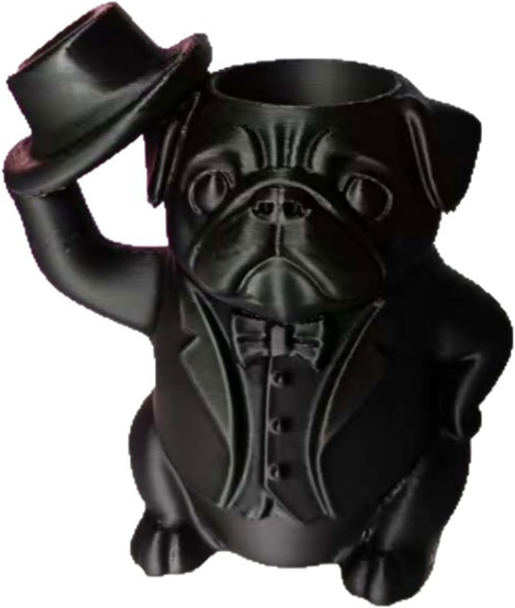 Gentleman Pen Holder, Decorative Desktop Pencil Organizer
