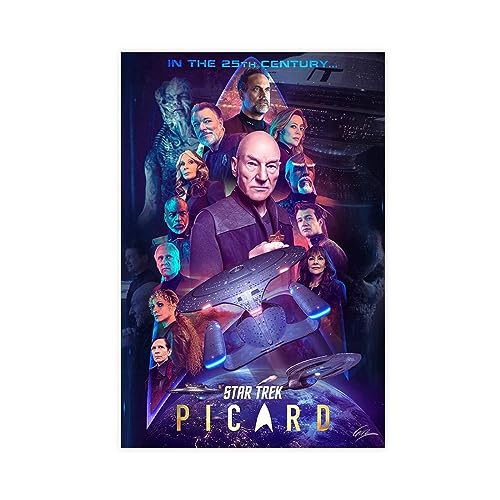 EMIGOS TV-Serie – Picard Staffel 3 Leinwand-Poster, Wandkunst, Dekordruck, Bild Gemälde für Wohnzimmer, Schlafzimmer, Dekoration, ungerahmt, 30 x 45 cm