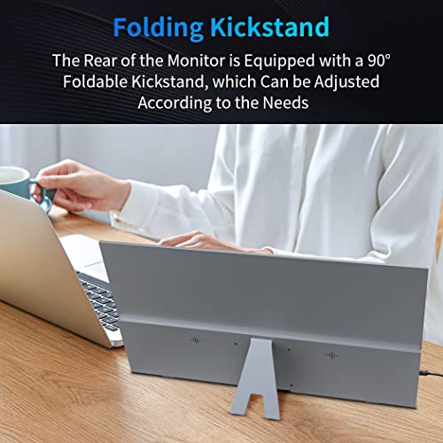 Magedok Portable Monitor 18.5 Inch,300Cd/M² 100% Srgb, 1080P Fhd Ips Portable Big Screen With Stand,Hdmi & Type-C Ports External Display For Laptop Mini Pc Mac Xbox Switch Ps5 Phone #TOP1