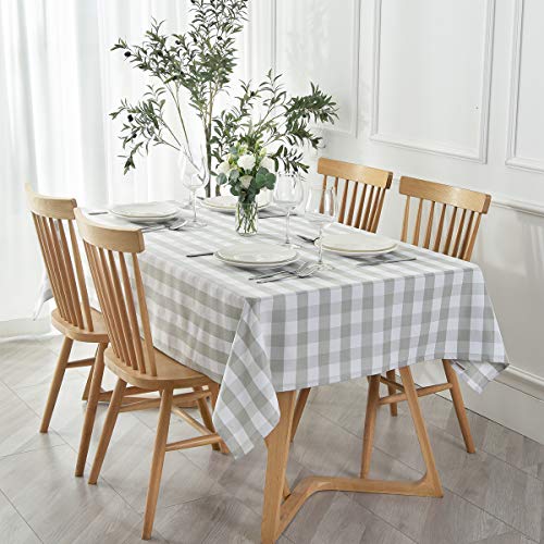 maxmill Rectangle Checkered Tablecloth Waterproof Spillproof Wrinkle Resistant Buffalo Plaid Heavy...