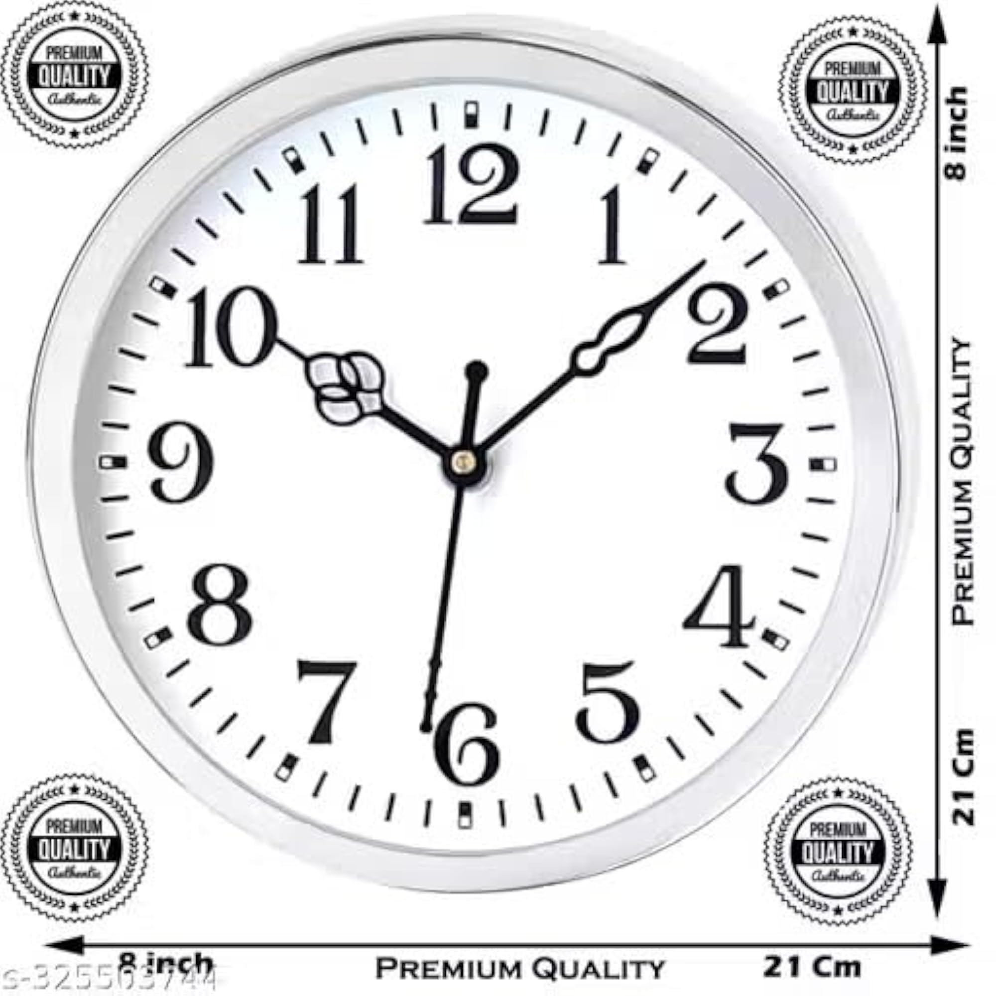 Plastic Wall Clock for Home Decor, Design 1
