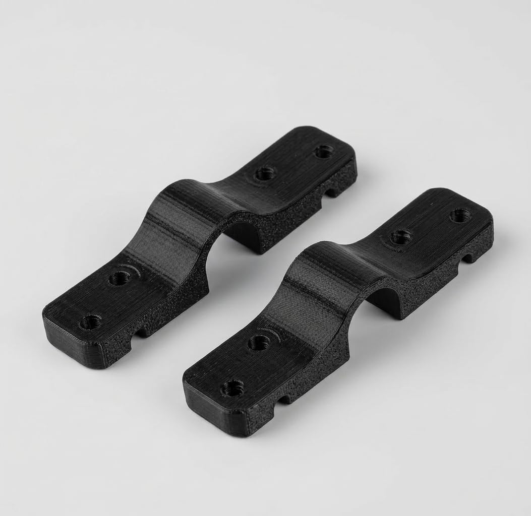 Maxed Out Goods 2 Pack Replacement Bracket Holder Compatible with Kettler Ping Pong Table – Fits 18mm Round Frame Poles – Heavy Duty Support Brackets for Table Tennis Frame Repair