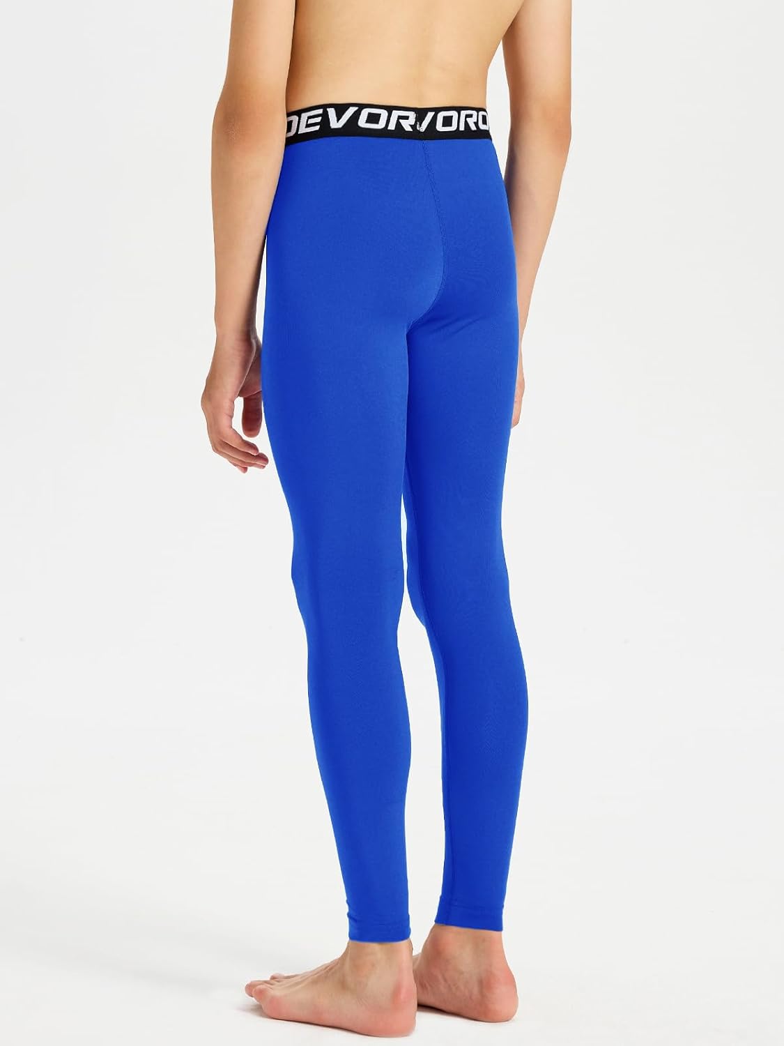 DEVOROPA Youth Boys' Compression Leggings Sports Tights Fleece Lined Thermal Base Layer Pants - Image 3