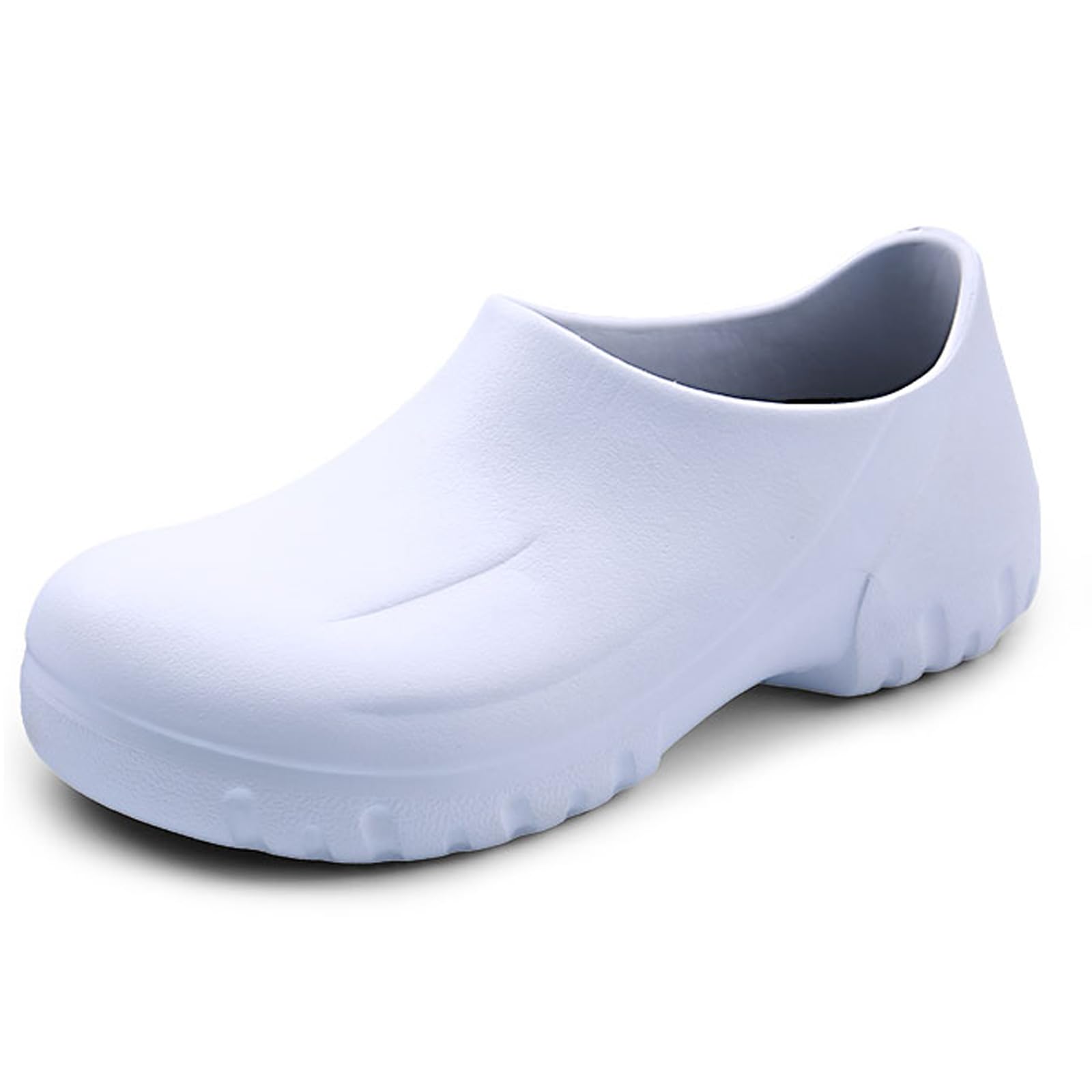 FLIOZY Chef Shoes Men's Professional Non Slip Waterproof Work Shoes Women's Nursing Shoes Garden Shoes for Hospital Garden Kitchen Unisex White 39
