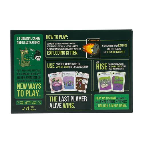 Zombie Kittens by Exploding Kittens - Card Games for Adults Teens & Kids - Fun Family Games - Image 7