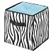 Whitmor  Collapsible Cube, 10-Inch, Zebra