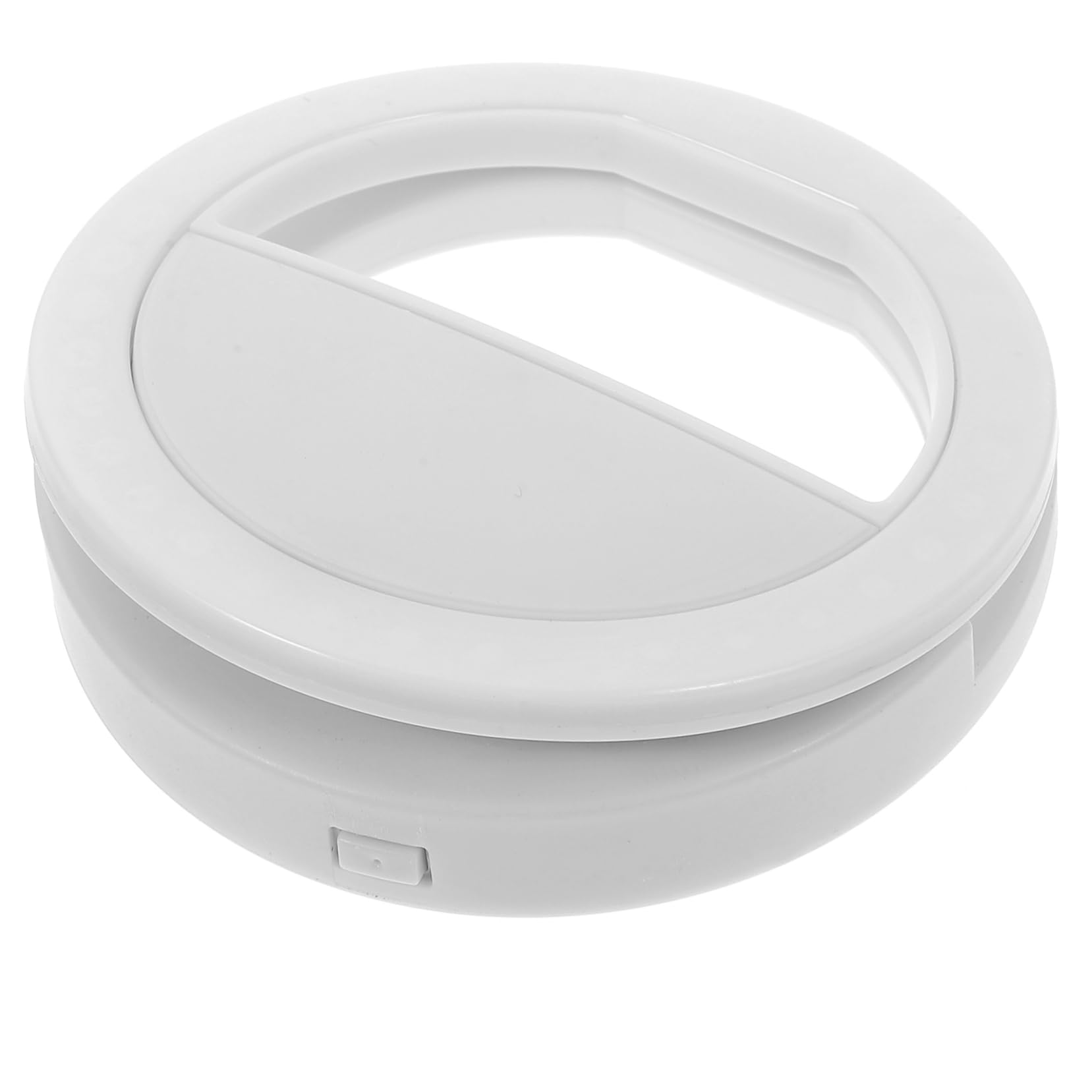 DOITOOL Laptop Selfie Light for Cellphone Selfie Ring Light Ring Light for Phone Led Selfie Light for Tablet Portable Led Selfie Light Phone Ring Light Telephone White Round Abs