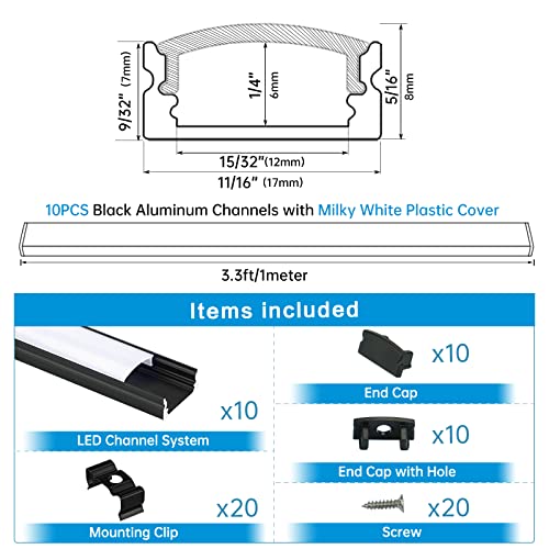 Muzata 16.4FT/5M 96LEDs/M Tira LED RGB Alta Densidad miniatura 3