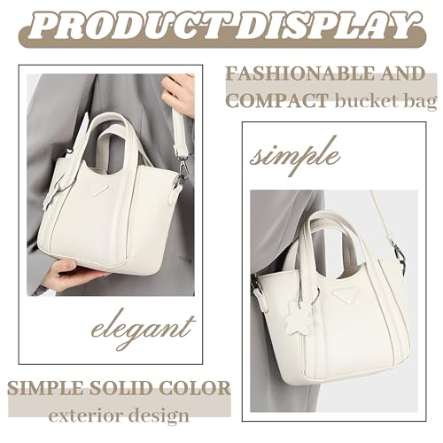 Soft Vegan Leather Shoulder Handbag Crossbody Hobo Bag For Women With Bear Pendant.2