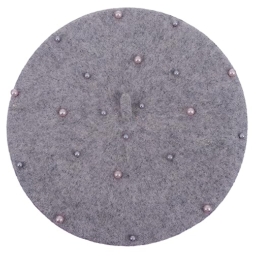 BESPORTBLE Girl's Casual Hat Children's Lightweight Beret Cap Versatile for Travel Beach and Daily Activities Grey