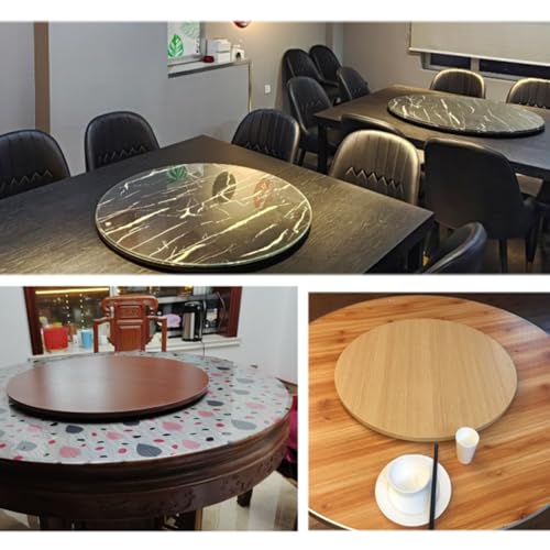 Plateau tournant Lazy Susan en bois – Spacieux, durable pour salle à manger, garde-manger, organisation de salle d'artisanat